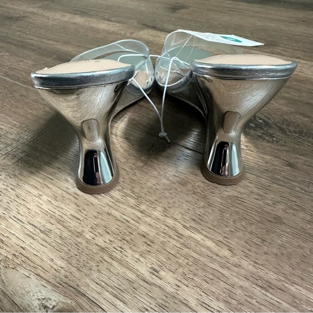 NWT!! A New Day Silver Women's Wedge Shoes, High Heels, Formal, Size‎ 8 - Picture 7 of 14